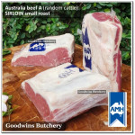 Beef Sirloin AUSTRALIA BUDGET (Striploin / New York Strip / Has Luar) frozen AMH SMALL ROAST +/- 1.2kg (price/kg)